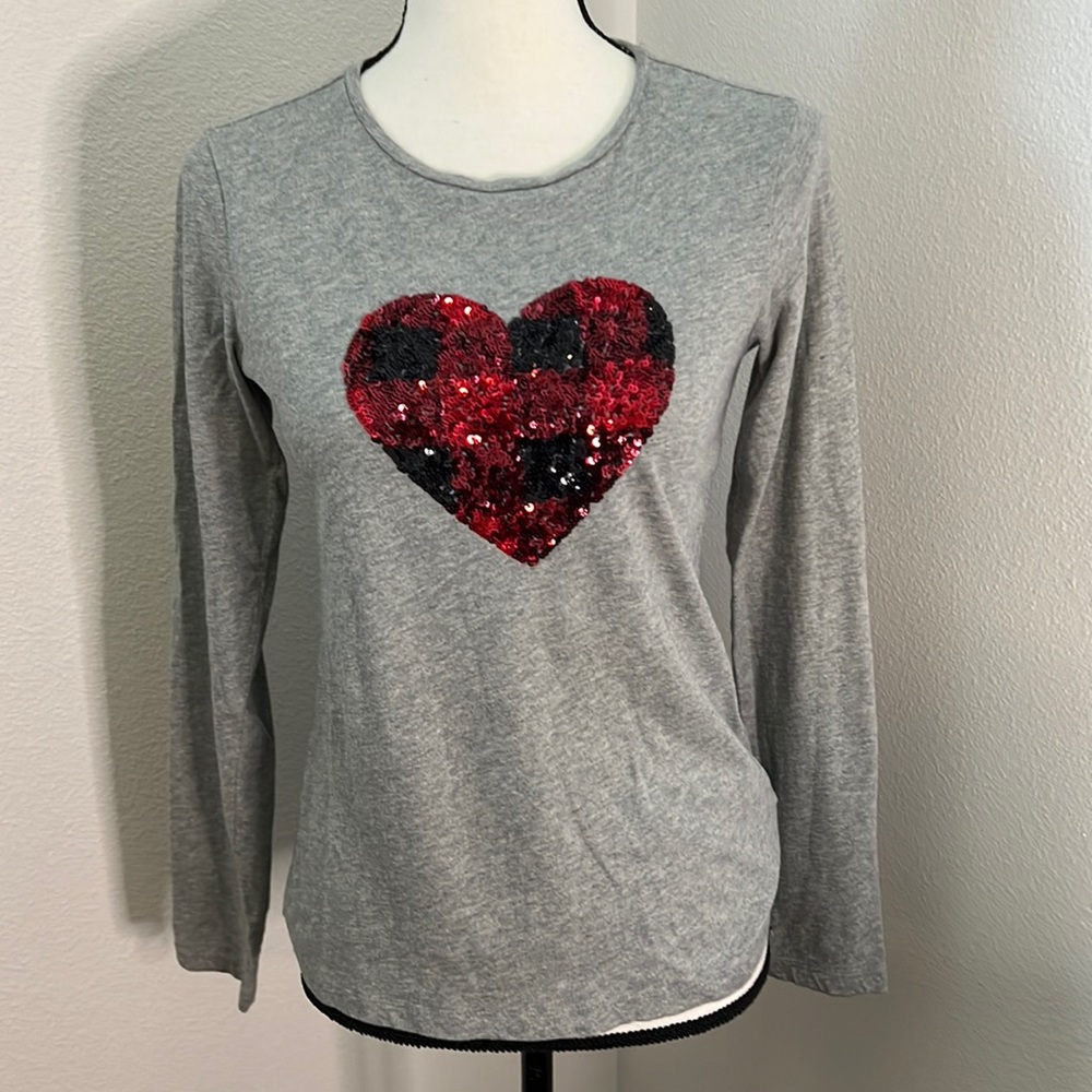 3/$12! Crewcuts girls heart tee - size XL (12-14)